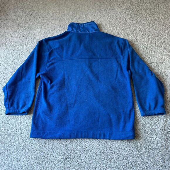 Jerzees Jacket Mens Medium Blue Fleece‎ Full Zip Mock Neck Ski Outdoor Holiday - Picture 6 of 10